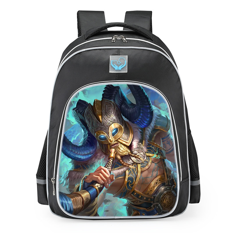 Smite Heimdallr Golden Skin School Backpack