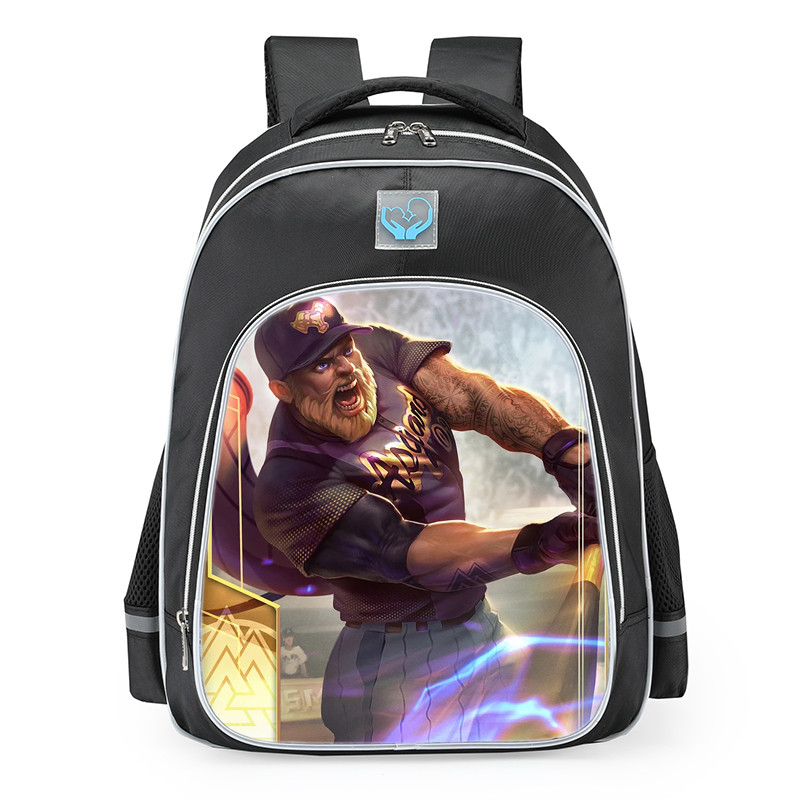 Smite Heimdallr Home Run Skin School Backpack