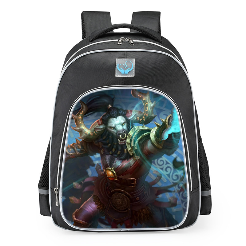Smite Heimdallr Labyrinth Keeper Skin School Backpack