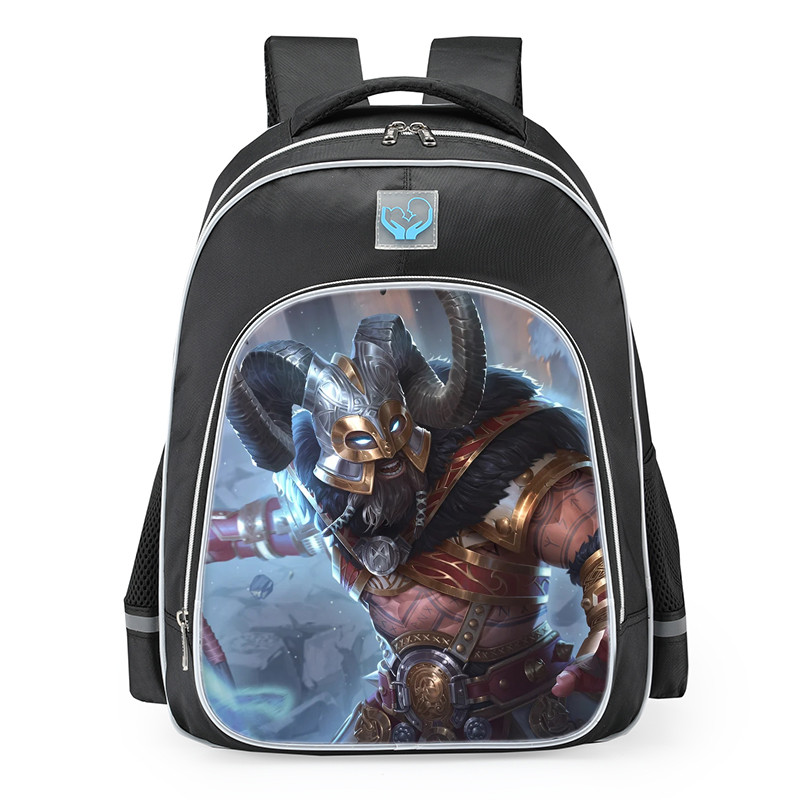 Smite Heimdallr Night Watch Skin School Backpack