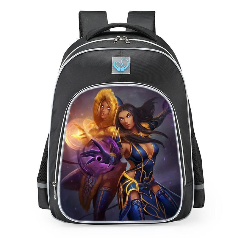 Smite Hel Golden Skin School Backpack