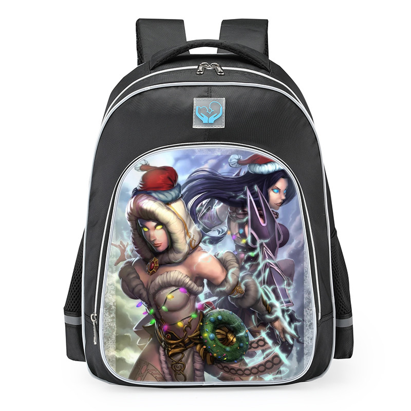 Smite Hel Jingle Skin School Backpack