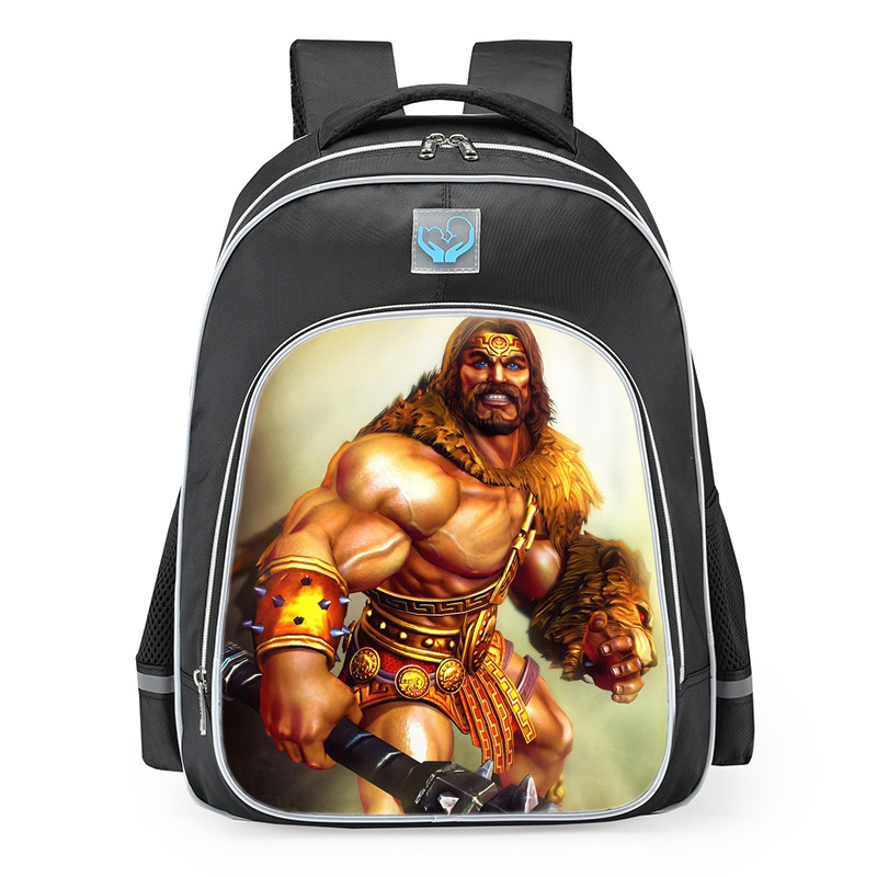 Smite Hercules Retrocles Skin School Backpack