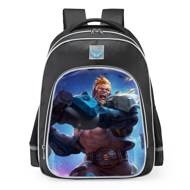 Smite Hercules Techno Titan Skin School Backpack