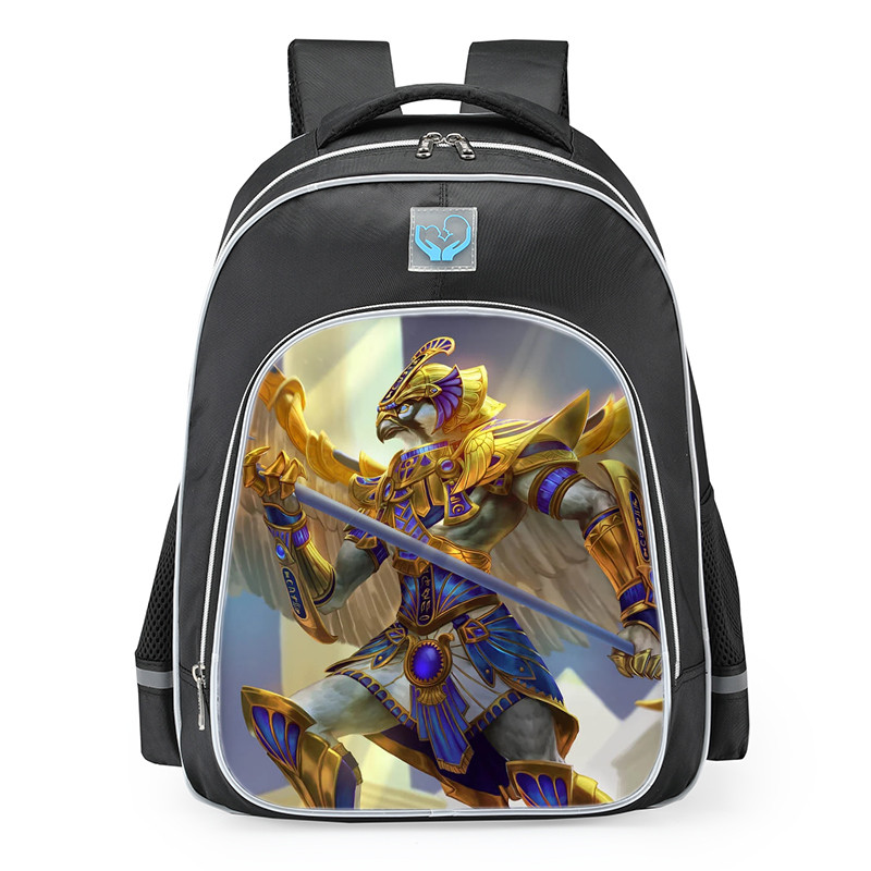 Smite Horus Golden Skin School Backpack