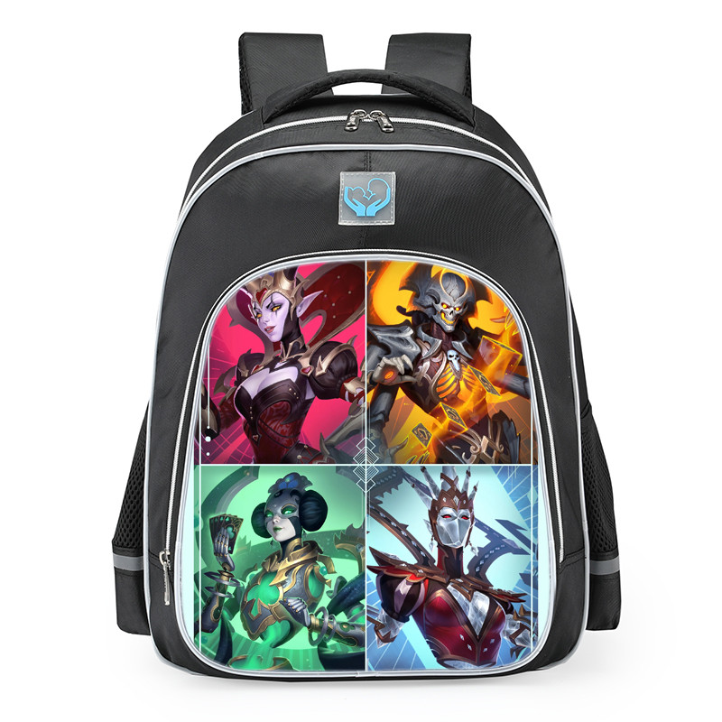Smite Izanami Queen Of Cards Skin School Backpack