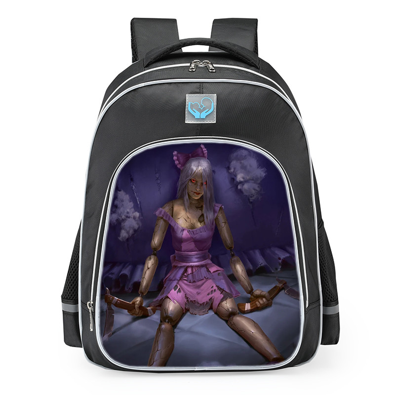 Smite Izanami Dreadful Doll Skin School Backpack