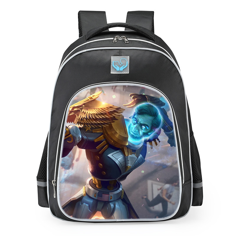 Smite Janus Presidential Punisher Skin School Backpack