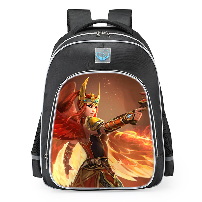 Smite Jing Wei Phoenix Fire Skin School Backpack