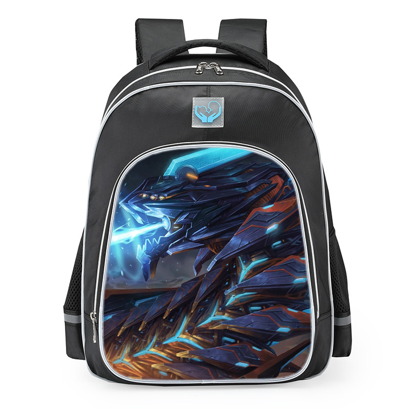 Smite Jormungandr Living Alloy Skin School Backpack