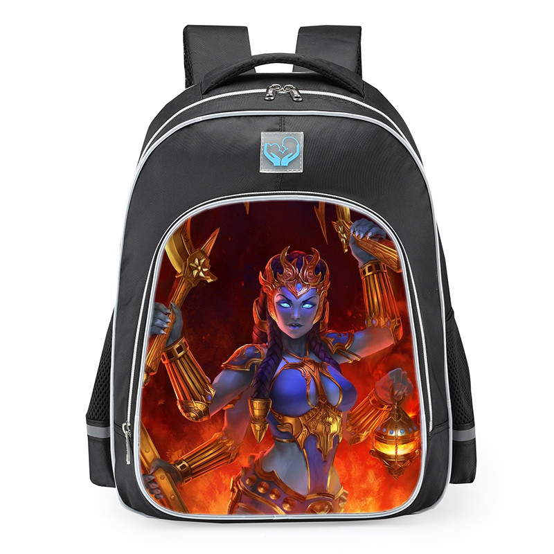 Smite Kali Golden Skin School Backpack