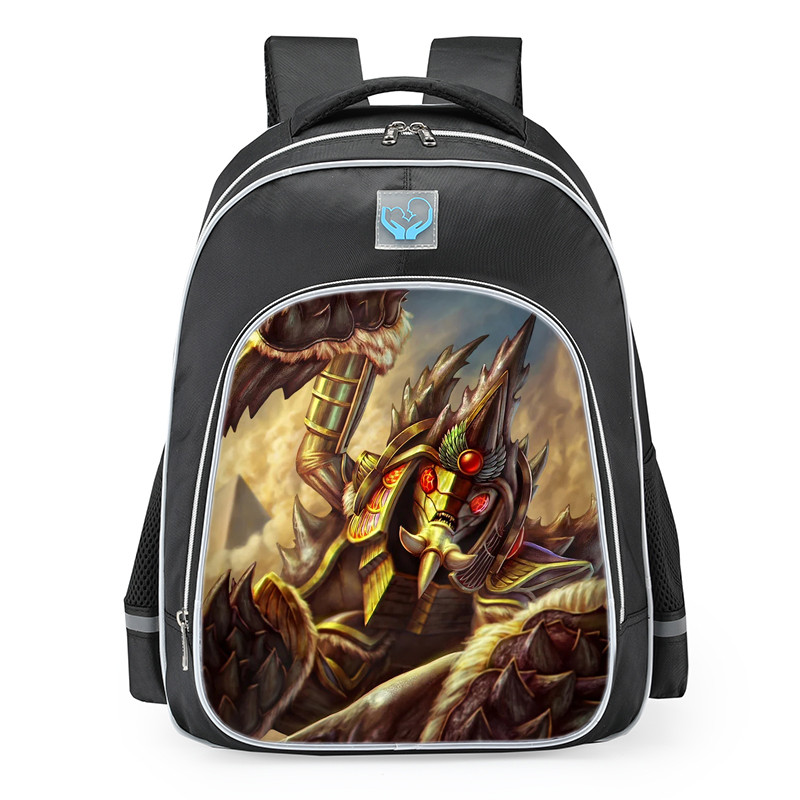 Smite Khepri Horned Beetle Skin School Backpack