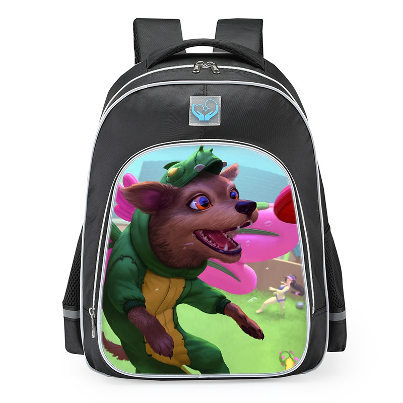 Smite Kukulkan Dragon Doggo Skin School Backpack