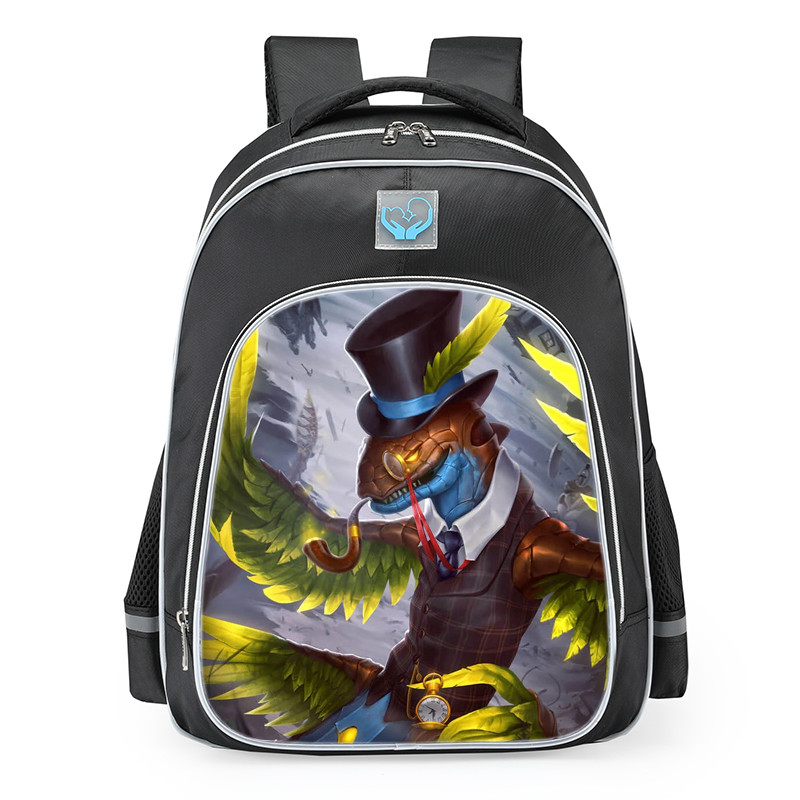 Smite Kukulkan Sir Pentsworth IV Esq Skin School Backpack