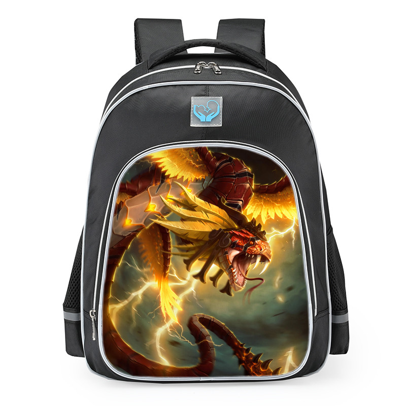 Smite Kukulkan Typhoon Skin School Backpack