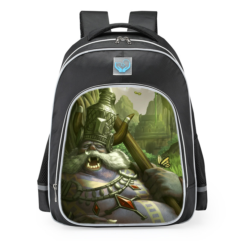 Smite Kumbhakarna Rip Van Kumbha Skin School Backpack