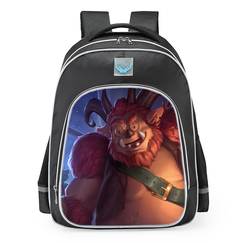 Smite Kumbhakarna Spooky Dreams Skin School Backpack