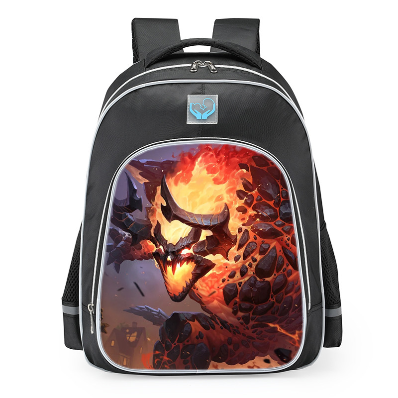 Smite Kuzenbo Molten Doom Skin School Backpack