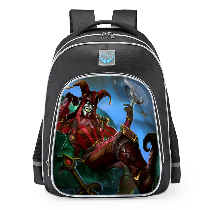 Smite Loki Last Laugh Skin School Backpack