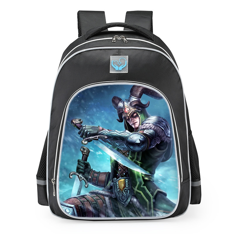 Smite Loki Ssslither Skin School Backpack