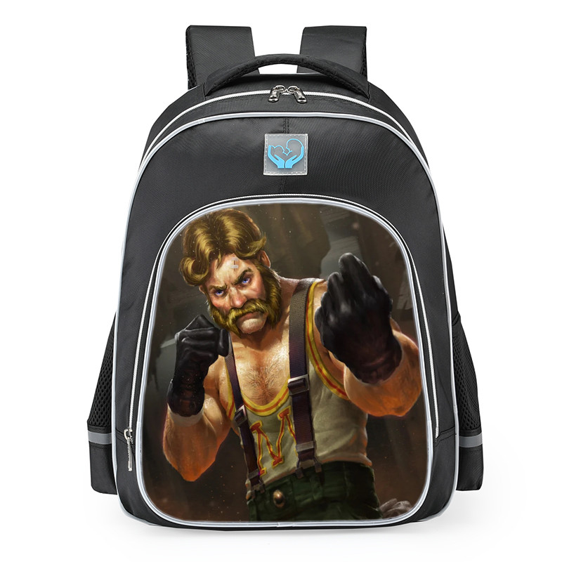 Smite Mercury Prizefighter Skin School Backpack