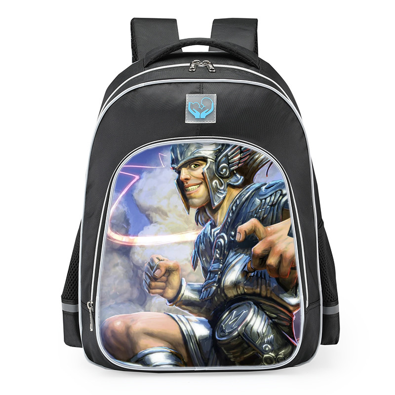 Smite Mercury Quicksilver Skin School Backpack
