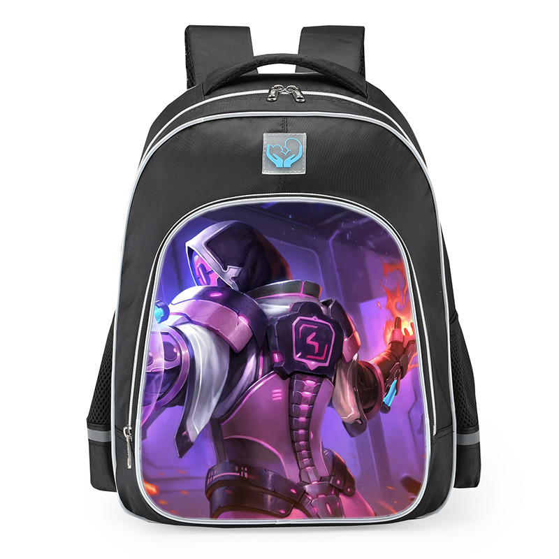 Smite Merlin Sk Gaming Skin School Backpack