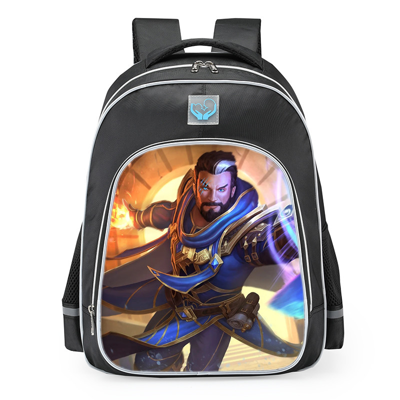 Smite Merlin Golden Skin School Backpack