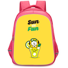 BT21 Chimmy Backpack StudentPack - Chimmy Sund And Fun Yellow Background