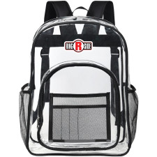 Ringside Clear Backpack - Transparent See Through School Bag Ringside Large Logo