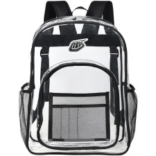 Troy Lee Designs TLD Clear Event Backpack - Transparent See Through School Bag Troy Lee Designs Large Logo