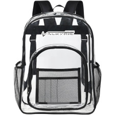 Aston Martin Valkyrie Clear Backpack - Transparent See Through School Bag Aston Martin Valkyrie Large Logo