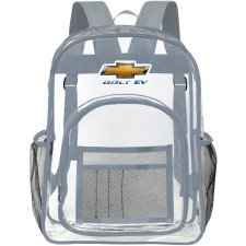 Chevrolet Bolt EV Clear Backpack - Transparent See Through School Bag Chevrolet Bolt EV Large Logo