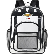 Chevrolet Tahoe Z71 Clear Backpack - Transparent See Through School Bag Chevrolet Tahoe Z71 Large Logo