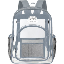 Hyundai Ioniq Series Clear Backpack - Transparent See Through School Bag Hyundai Ioniq Series Large Logo