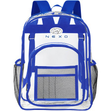 Hyundai Nexo Clear Backpack - Transparent See Through School Bag Hyundai Nexo Large Logo
