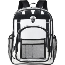 Koenigsegg Clear Backpack - Transparent See Through School Bag Koenigsegg Large Logo