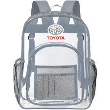 Toyota Clear Backpack - Transparent See Through School Bag Toyota Large Logo