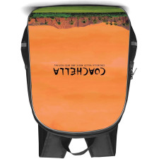 Coachella Backpack StudentPack - Coachella Festival Logo On Scenic Landscape Background
