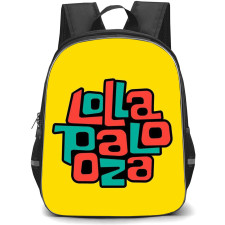Lollapalooza Backpack StudentPack - Lollapalooza 2018 Logo On Yellow Background