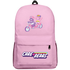 CareBears Backpack SuperPack - Riding In Pink Bicycle