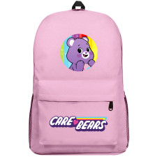 CareBears Share Bear Backpack SuperPack - Share Bear Purple Happy Rainbow Background