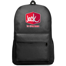 Jack In The Box Backpack SuperPack - Jack In The Box New Logo On Black Background