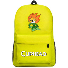 Cuphead Cagney Carnation Backpack SuperPack - Cagney Carnation Flower Anime Art