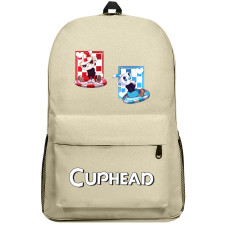 Cuphead Group Backpack SuperPack - Cuphead and Mugman Sitting On Poker Chip