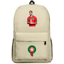 Achraf Hakimi Backpack SuperPack - Achraf Hakimi Morocco National Team Portrait Sticker Art