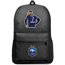 Kylian Mbappe Backpack SuperPack - Kylian Mbappe Paris Saint Germain Back Minimalist Art Sticker