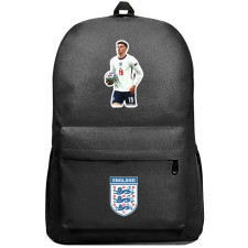 Mason Mount Backpack SuperPack - Mason Mount England National Team Holding Ball Sticker Art