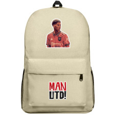Marcus Rashford Backpack SuperPack - Marcus Rashford Manchester United Side Portrait Illustration Sticker Art