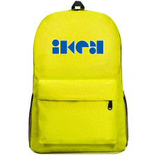 Ikea Backpack SuperPack - Ikea Lettering Series XXX Logo On Yellow Background